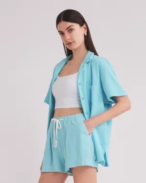 COBB SHIRT AQUA BLUE