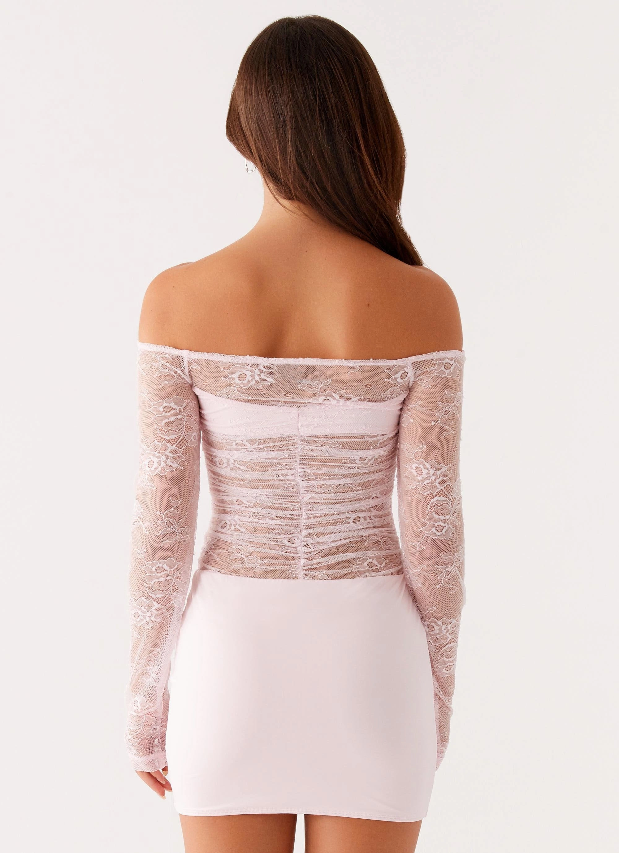 Collide Lace Mini Dress - Pink