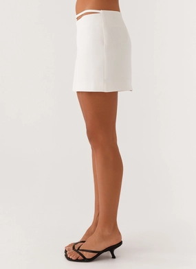 Concrete Jungle Mini Skirt - Off White Concrete Jungle Mini Skirt - Off White