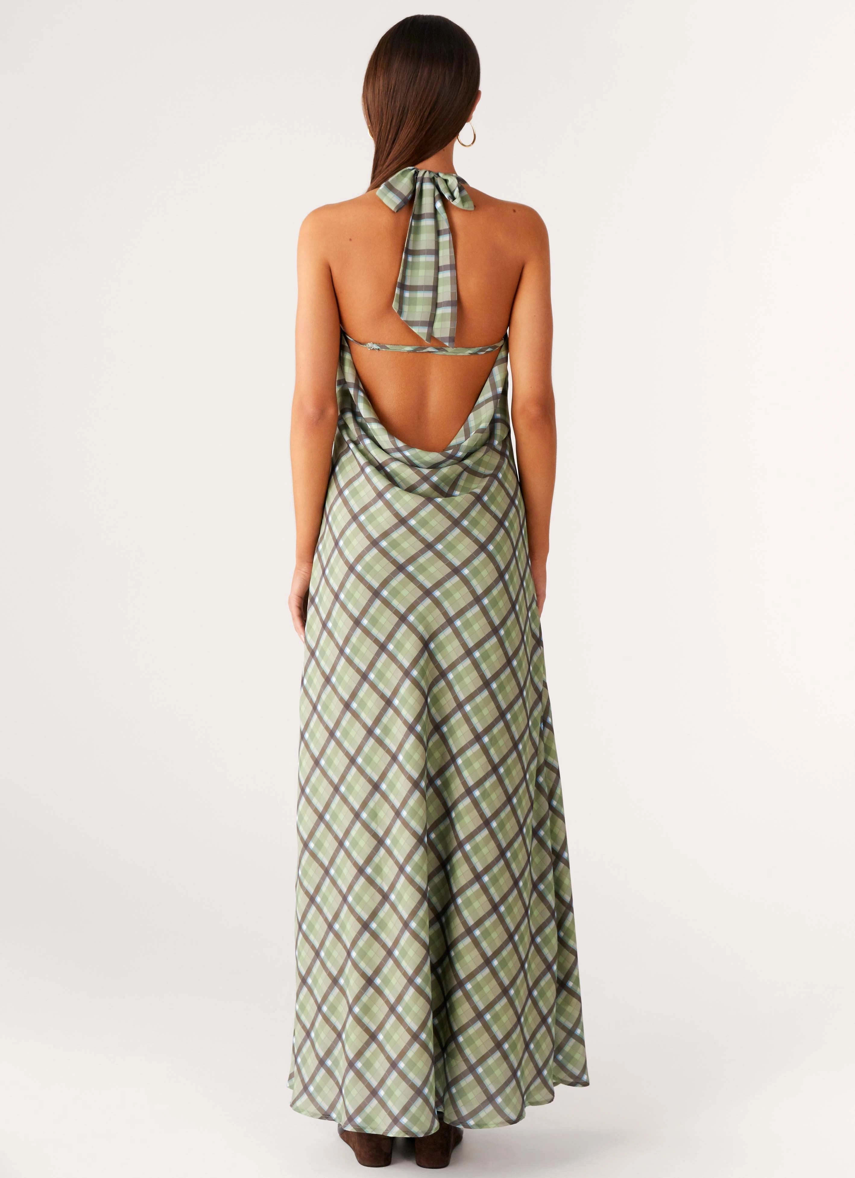 Coralie Maxi Dress - Cedar Check