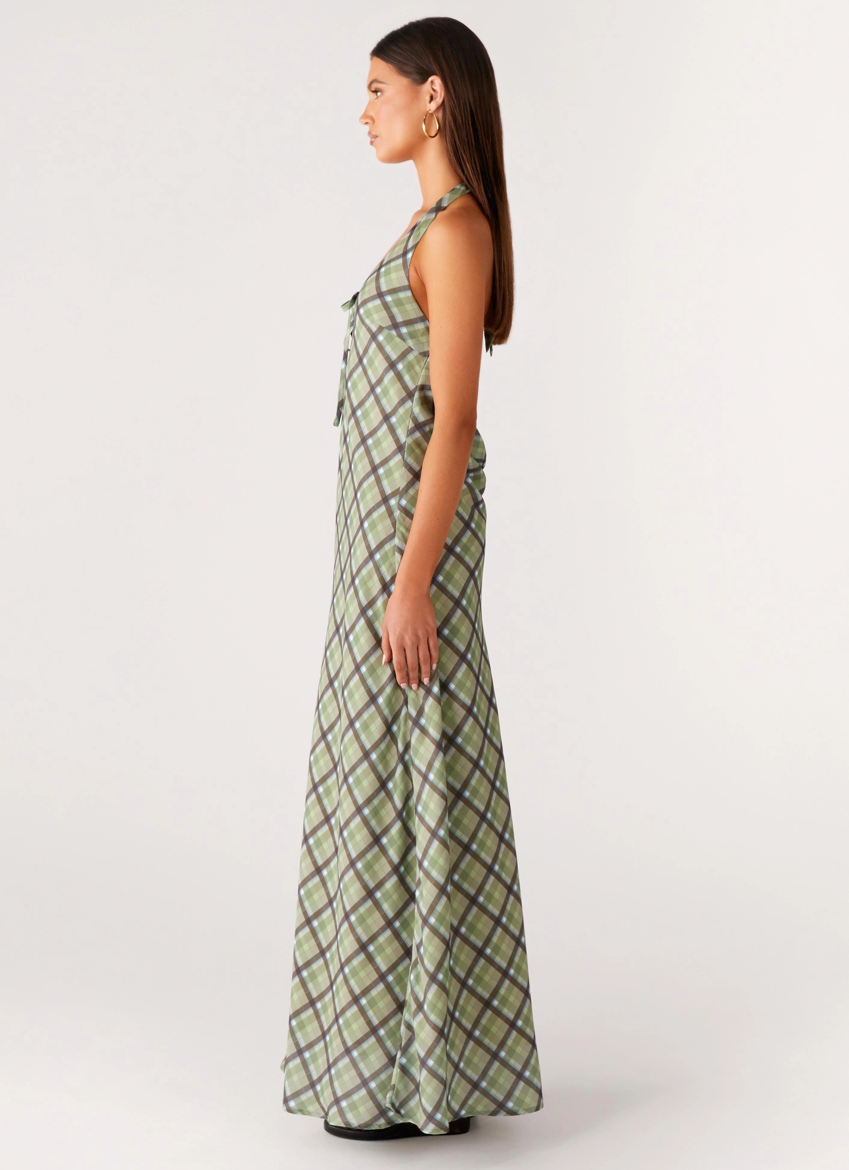 Coralie Maxi Dress - Cedar Check