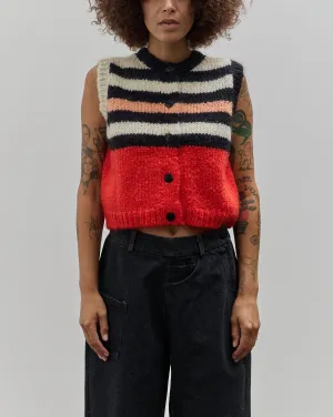 Cordera Mohair Striped Waistcoat, Multi