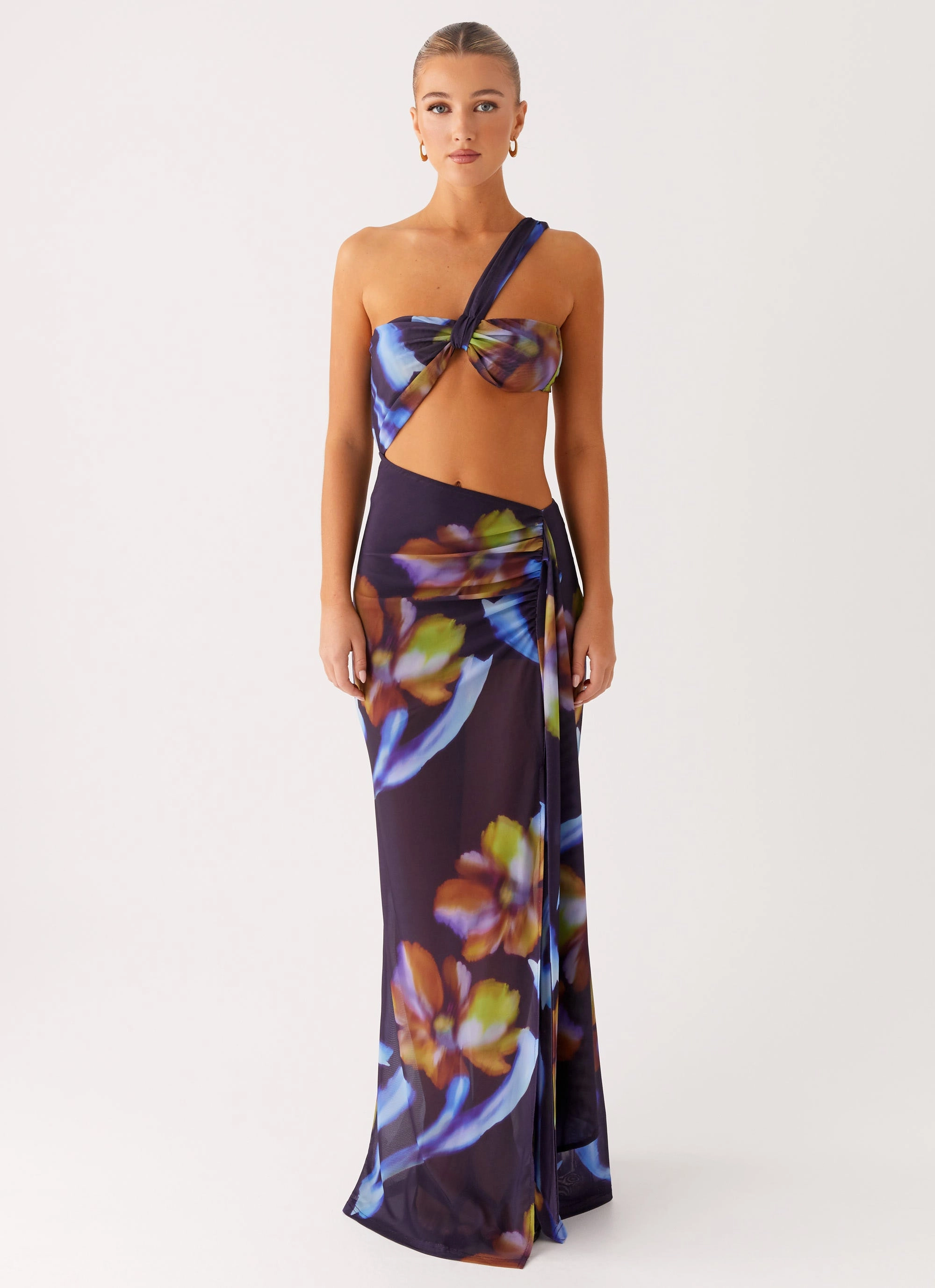 Costa Rica Maxi Dress - Dark Floral