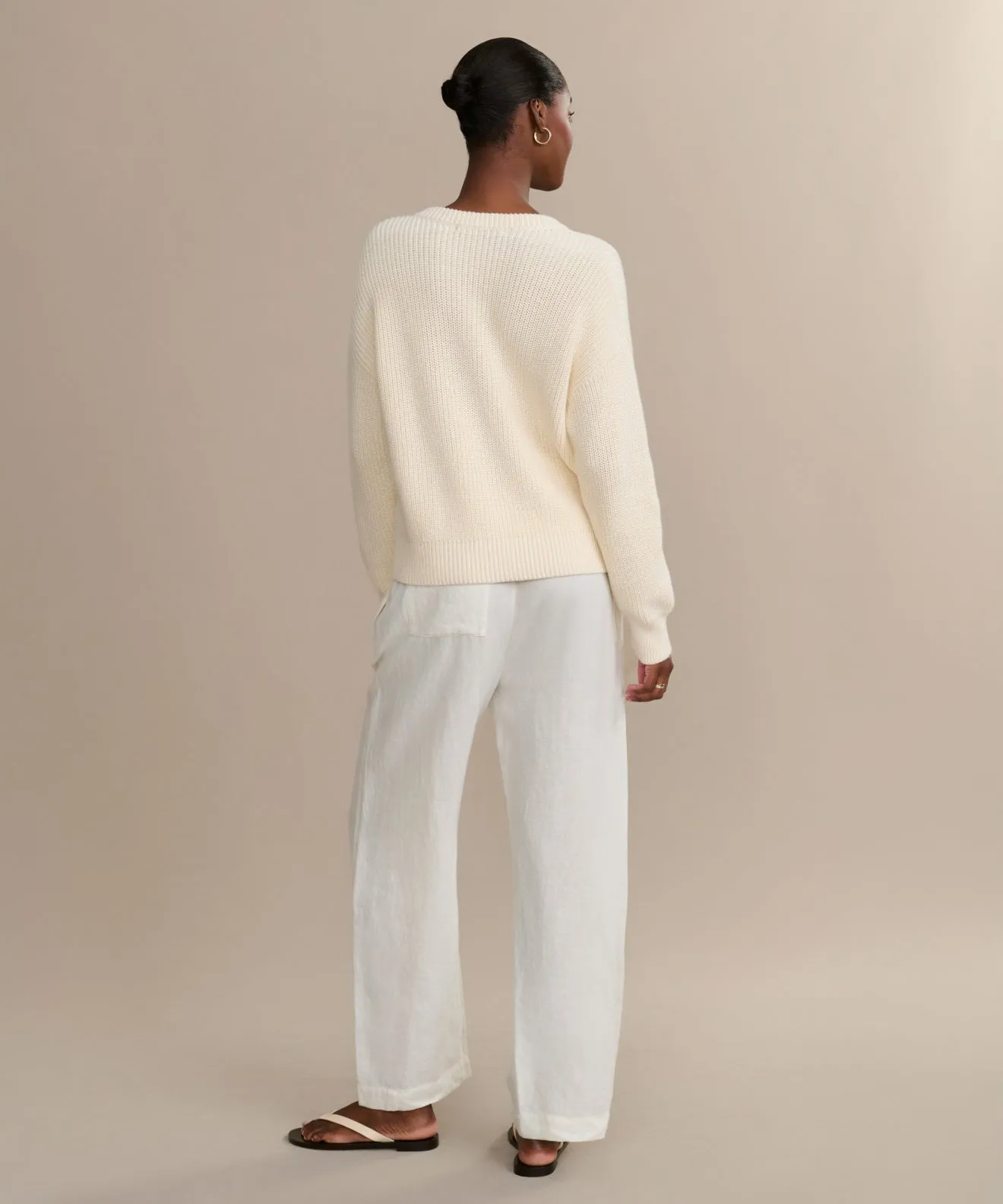 Cotton Hayes Crewneck Cardigan