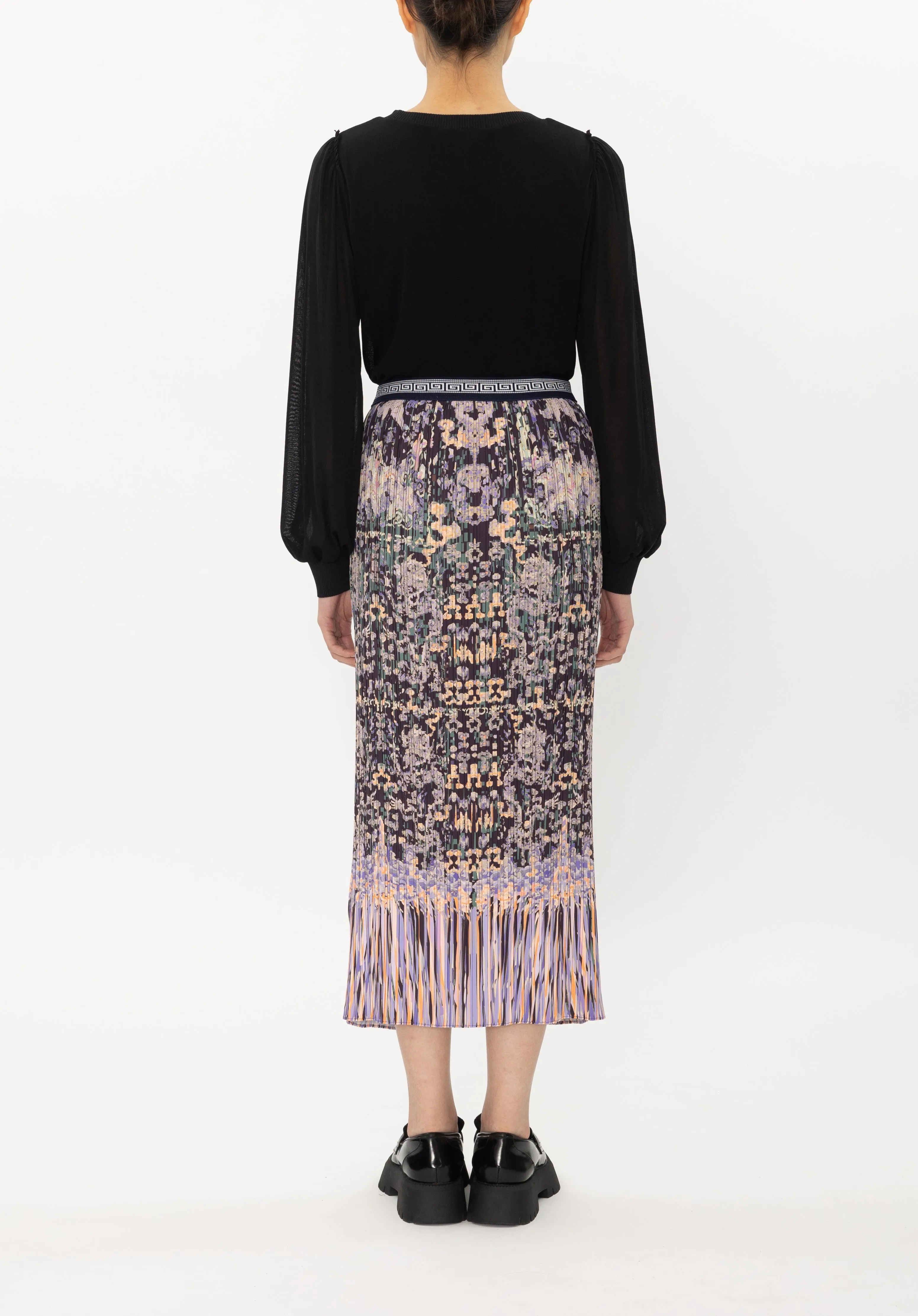 COUNTVERSE PRINT ONMATTE SATIN SKIRTS