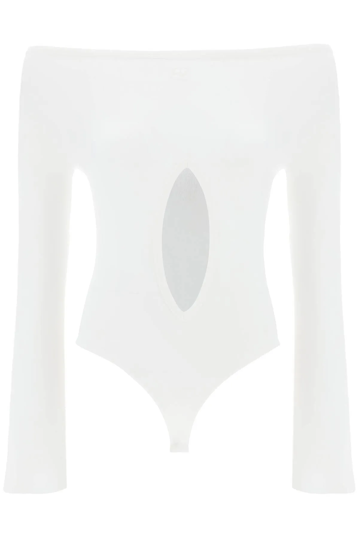 Courreges "jersey body with cut-out 224JBD092JS0070 HERITAGE WHITE