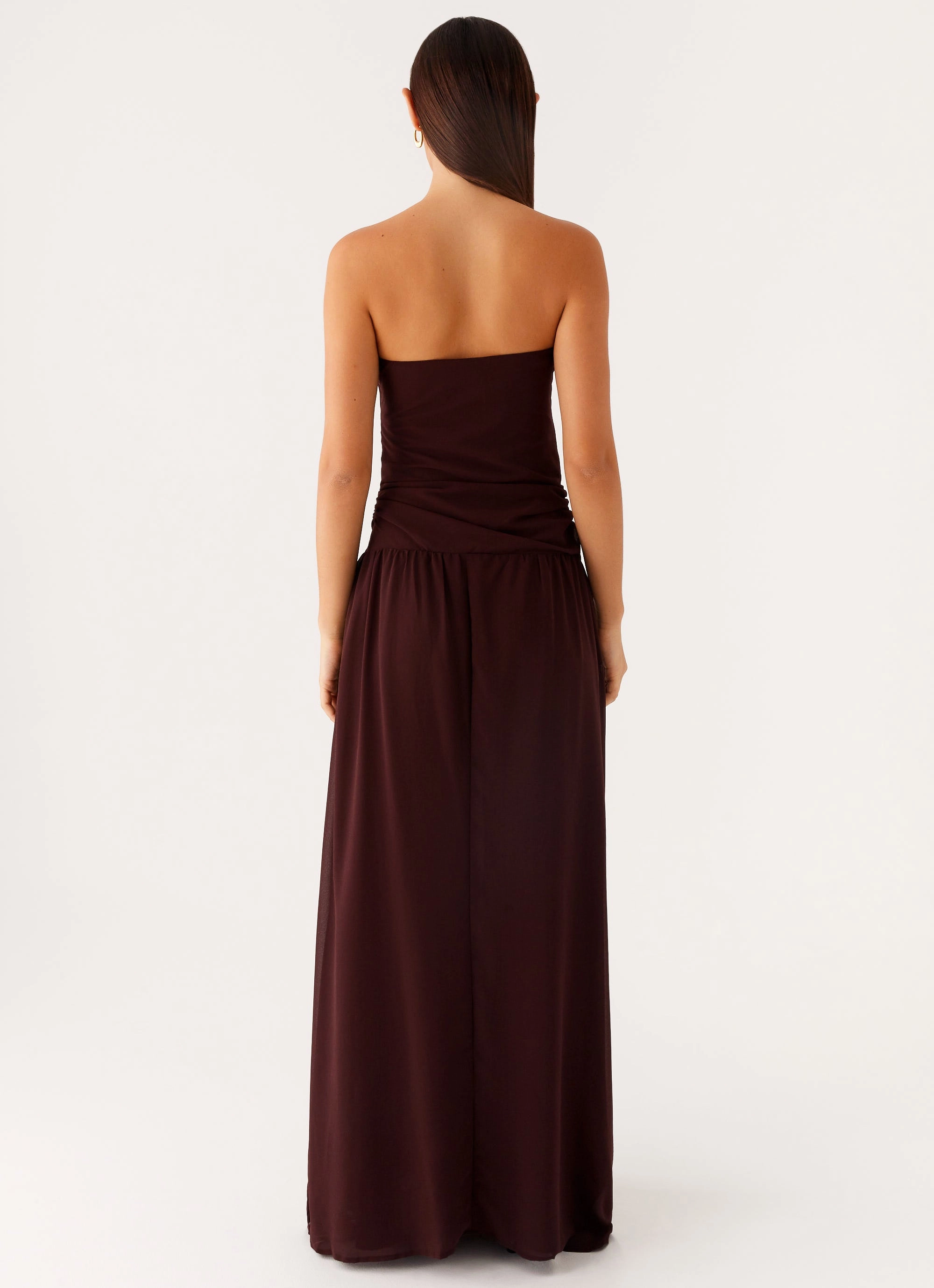 Covia Strapless Maxi Dress - Dark Chocolate