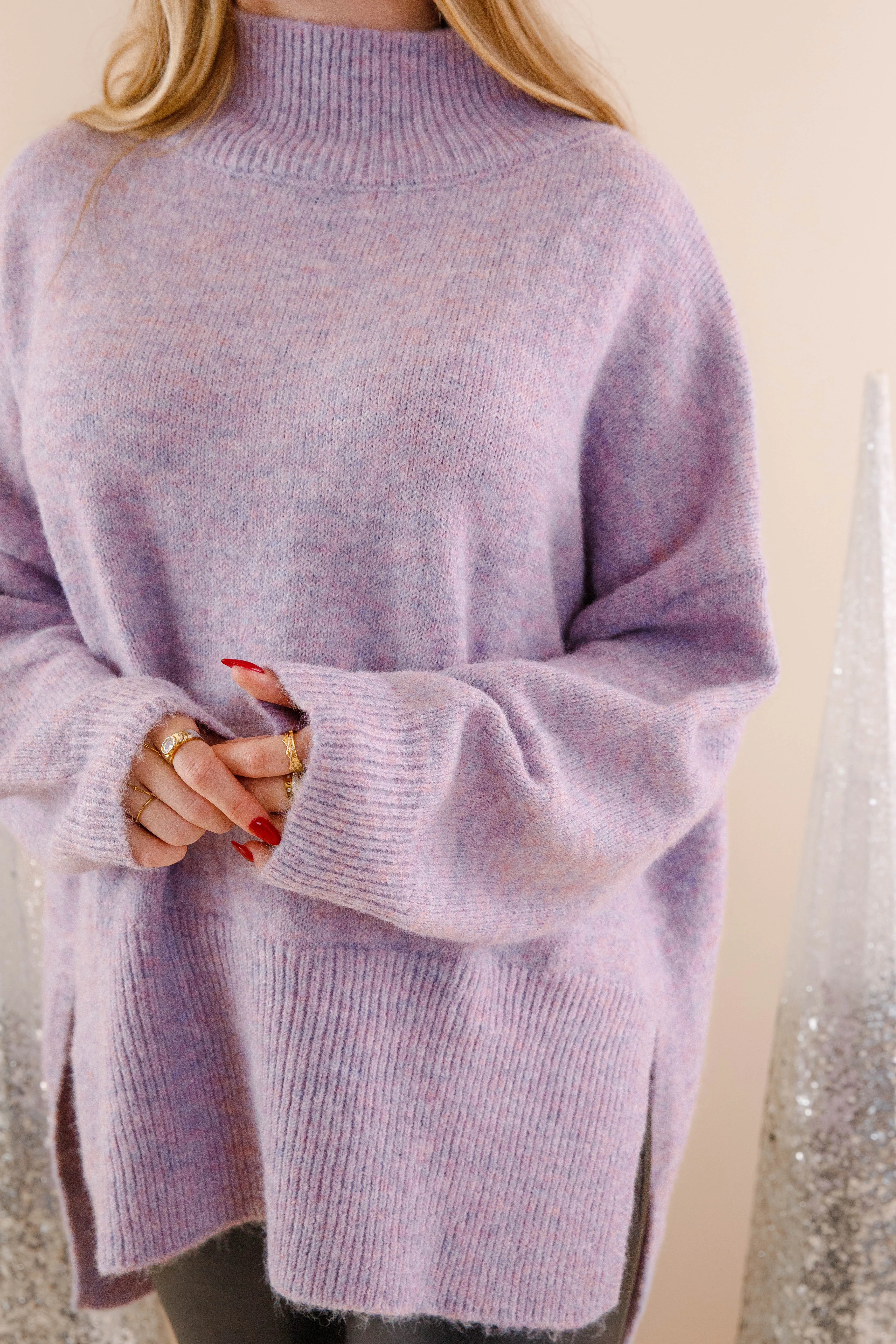 Cozy Activities Sweater-Lilac