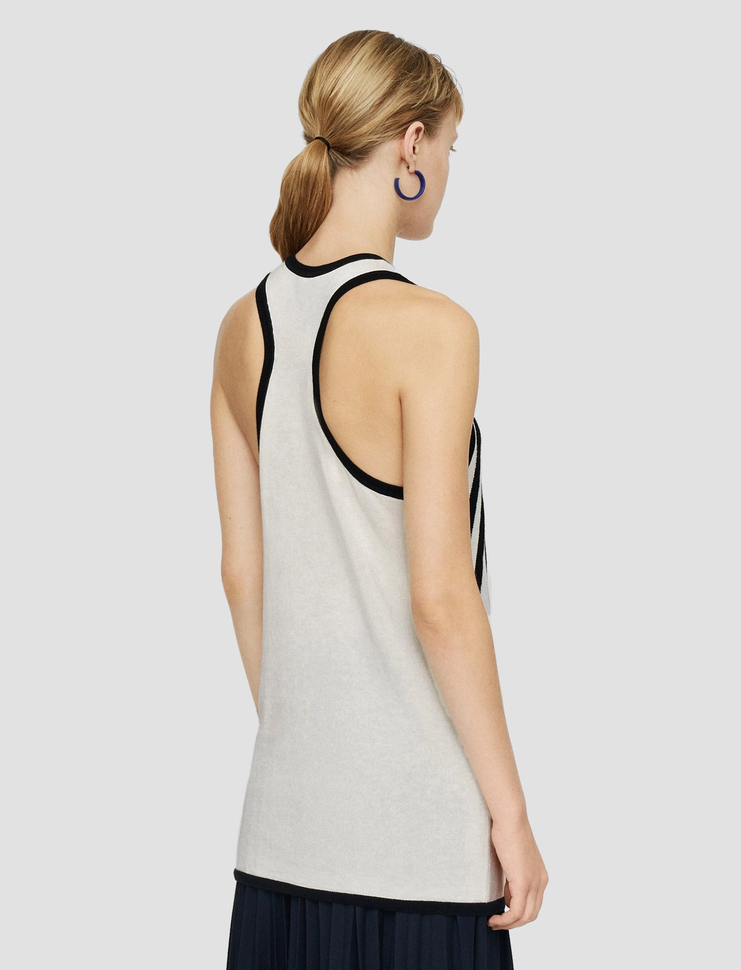 Cretto Jacquard Knitted Tank Top