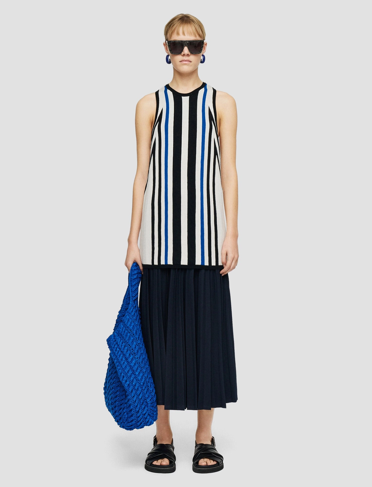 Cretto Jacquard Knitted Tank Top