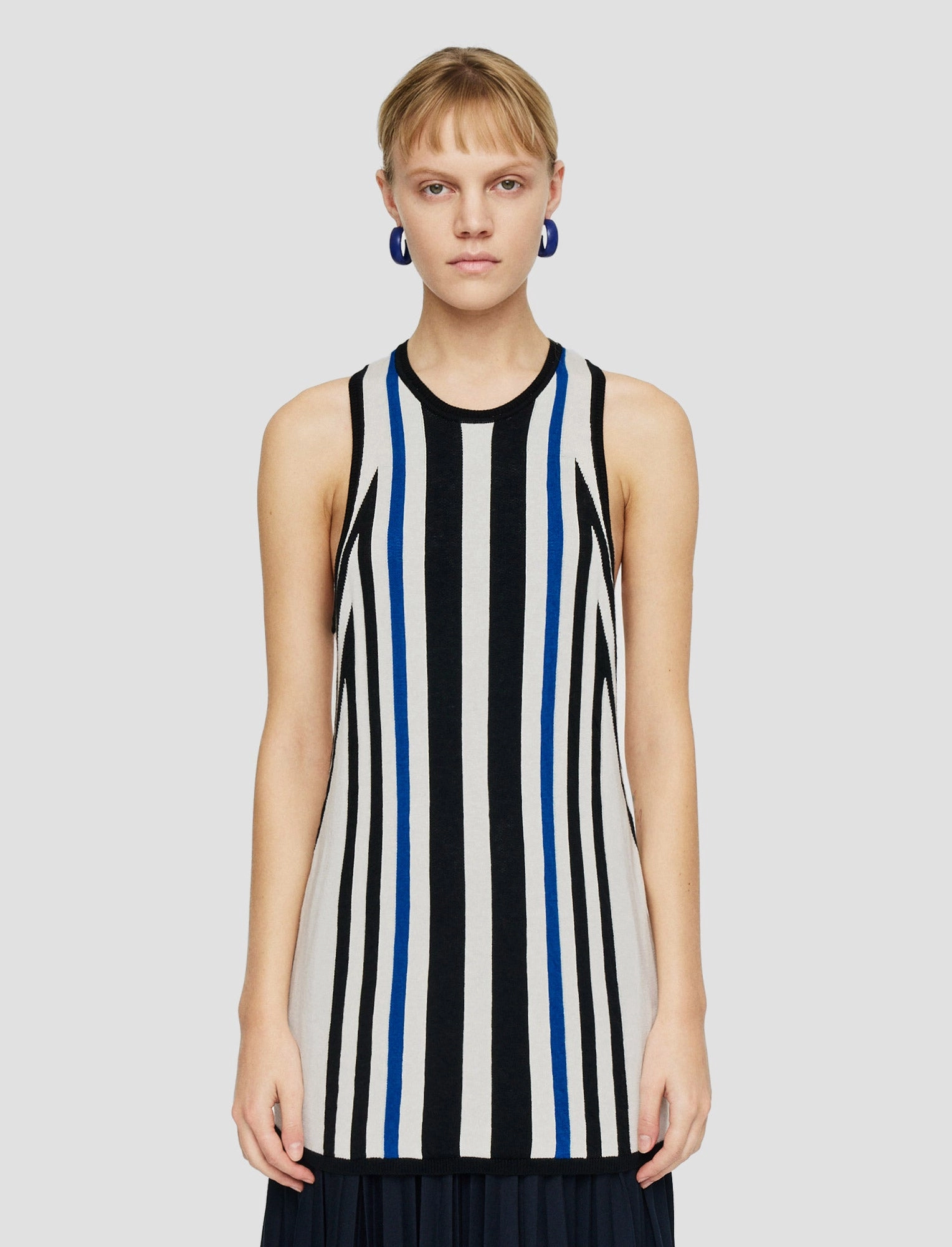 Cretto Jacquard Knitted Tank Top