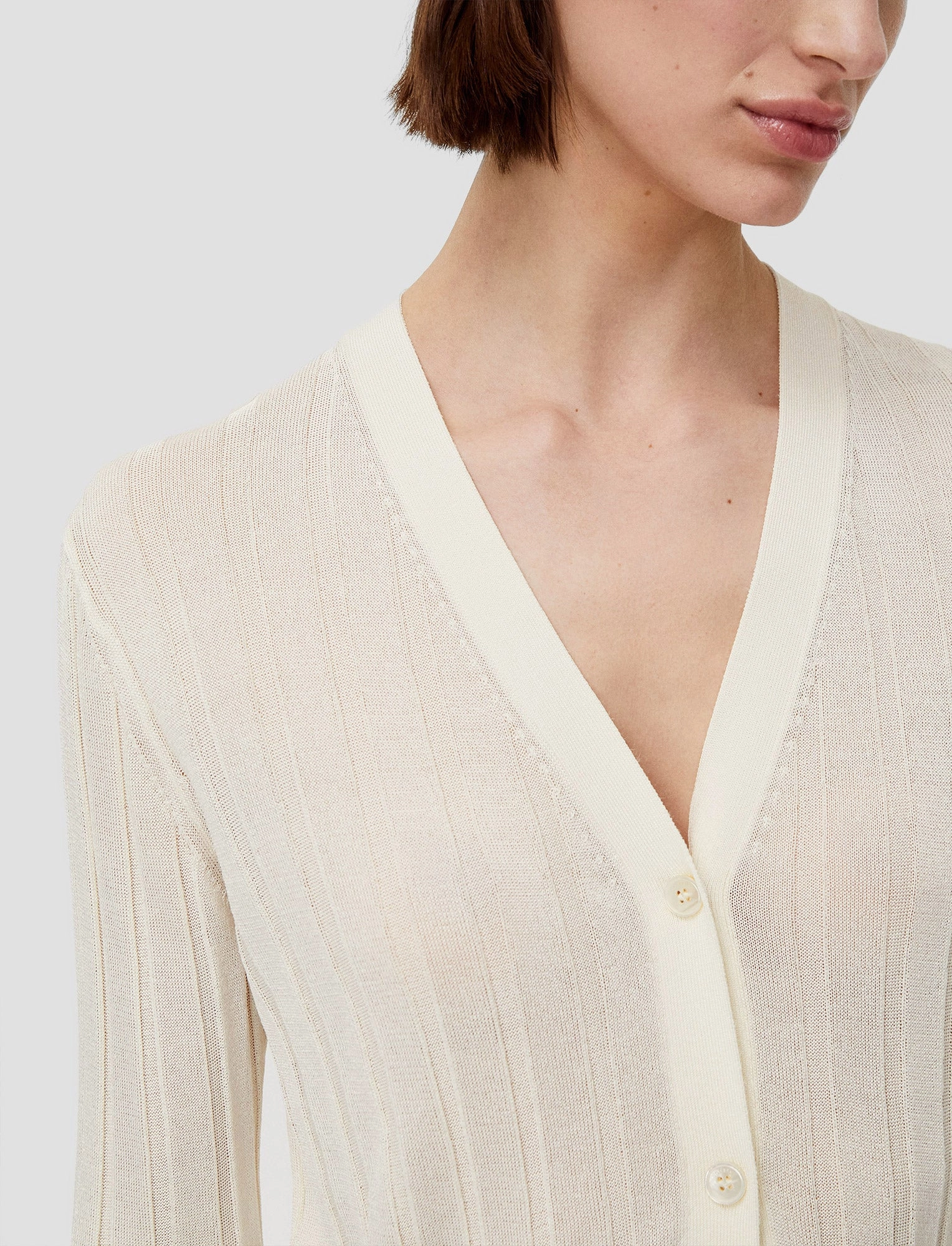 Crisp Rayon Knitted Cardigan