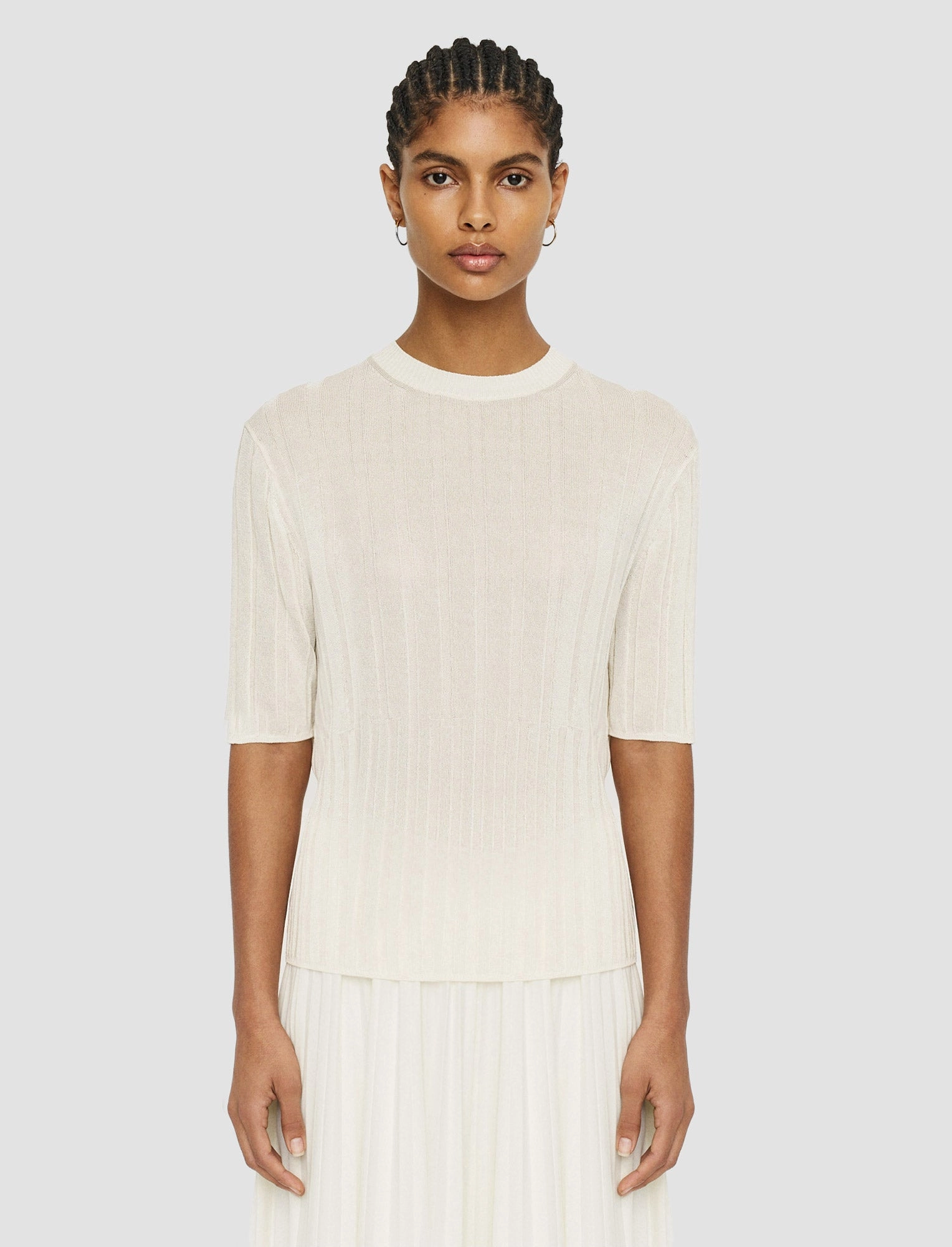 Crisp Rayon Knitted T-Shirt