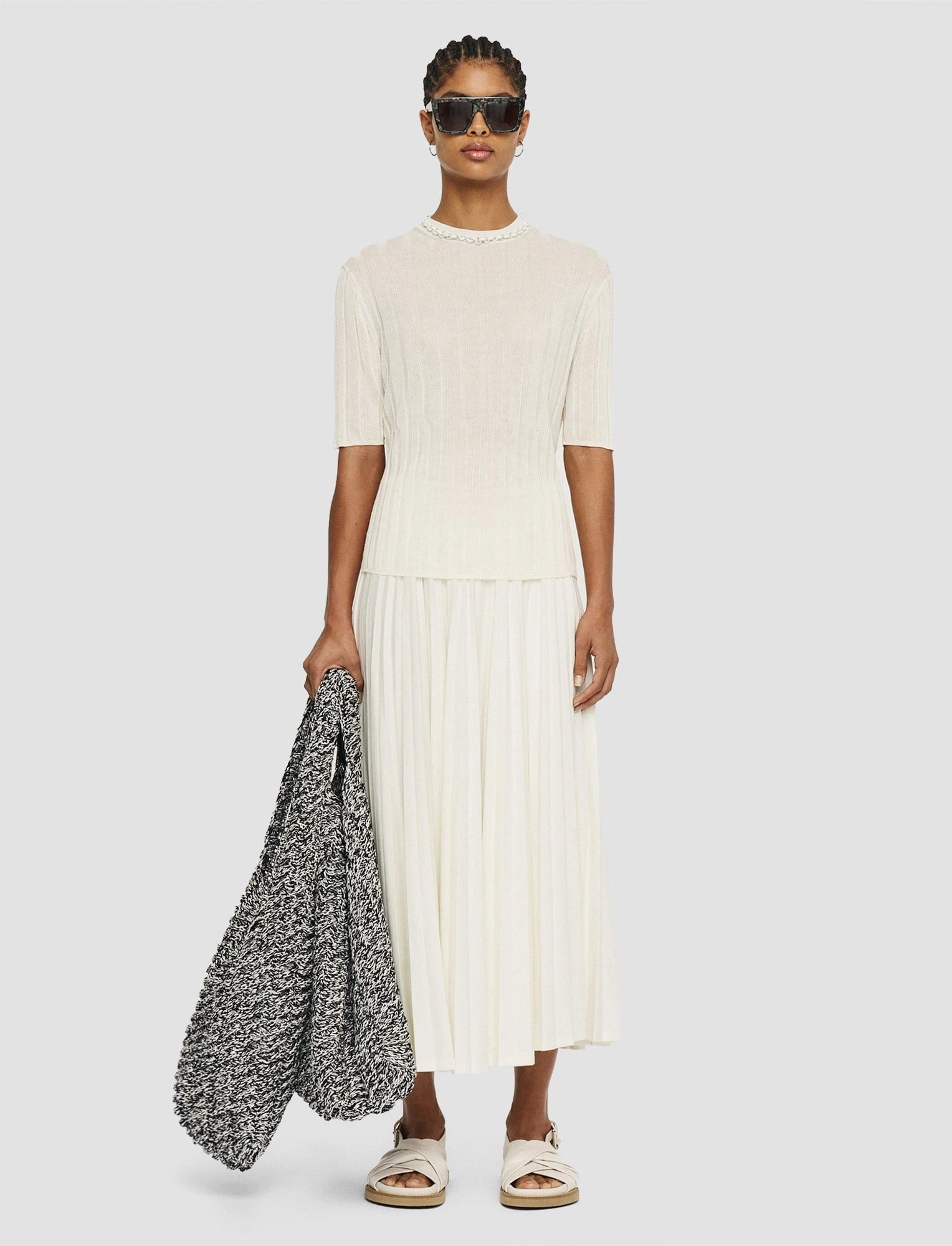 Crisp Rayon Knitted T-Shirt