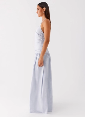 Cristina Halter Maxi Dress - Cornflower Blue Cristina Halter Maxi Dress - Cornflower Blue