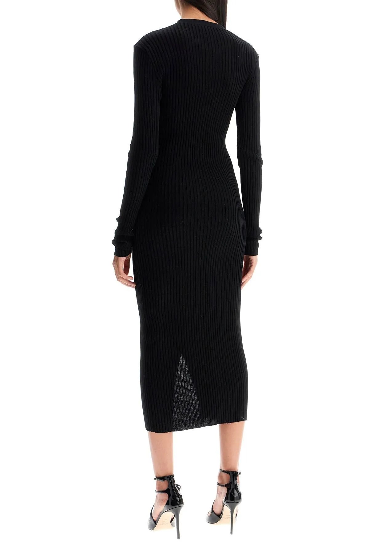 crochet cardigan dress 313724 BLACK