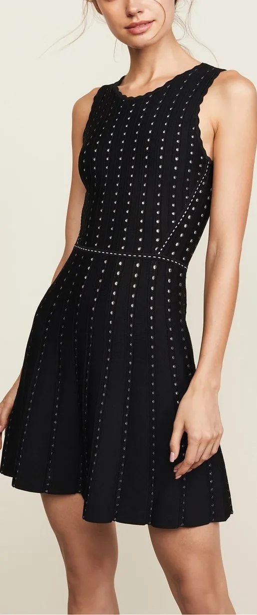 Crystal-Embellished Mini Dress