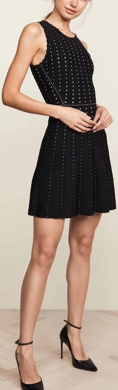 Crystal-Embellished Mini Dress