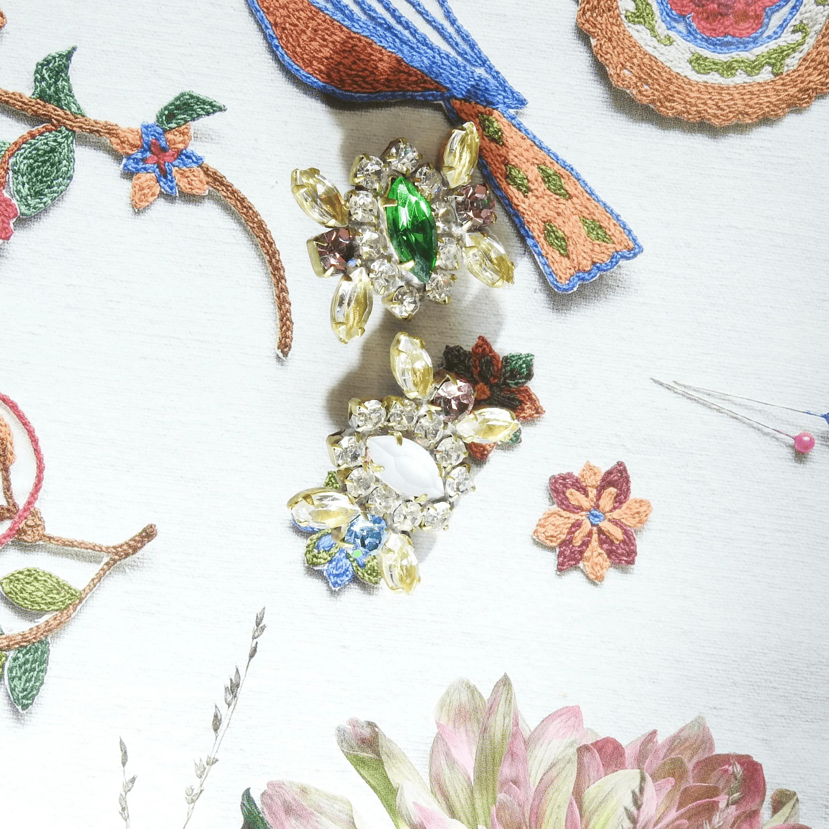 Crystal Embellished Shank Buttons