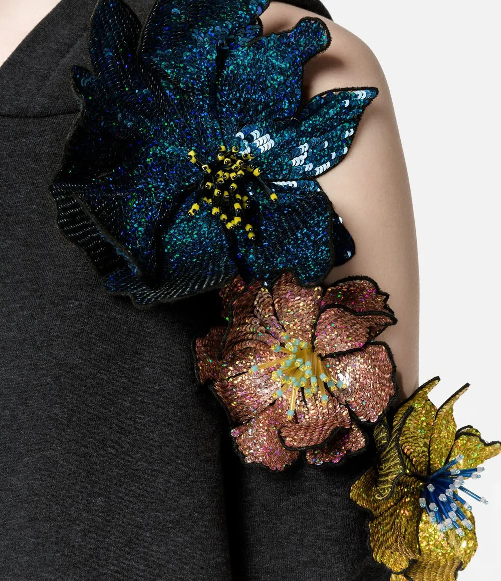 Cut-Out Flower Hoodie