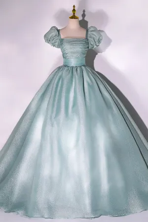 Cute Tulle Long Prom Dresses, A-Line Evening Dresses