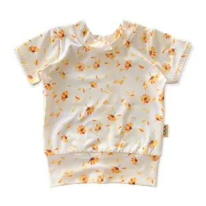 Daisy Blossom on Cream Summer Lounge Top