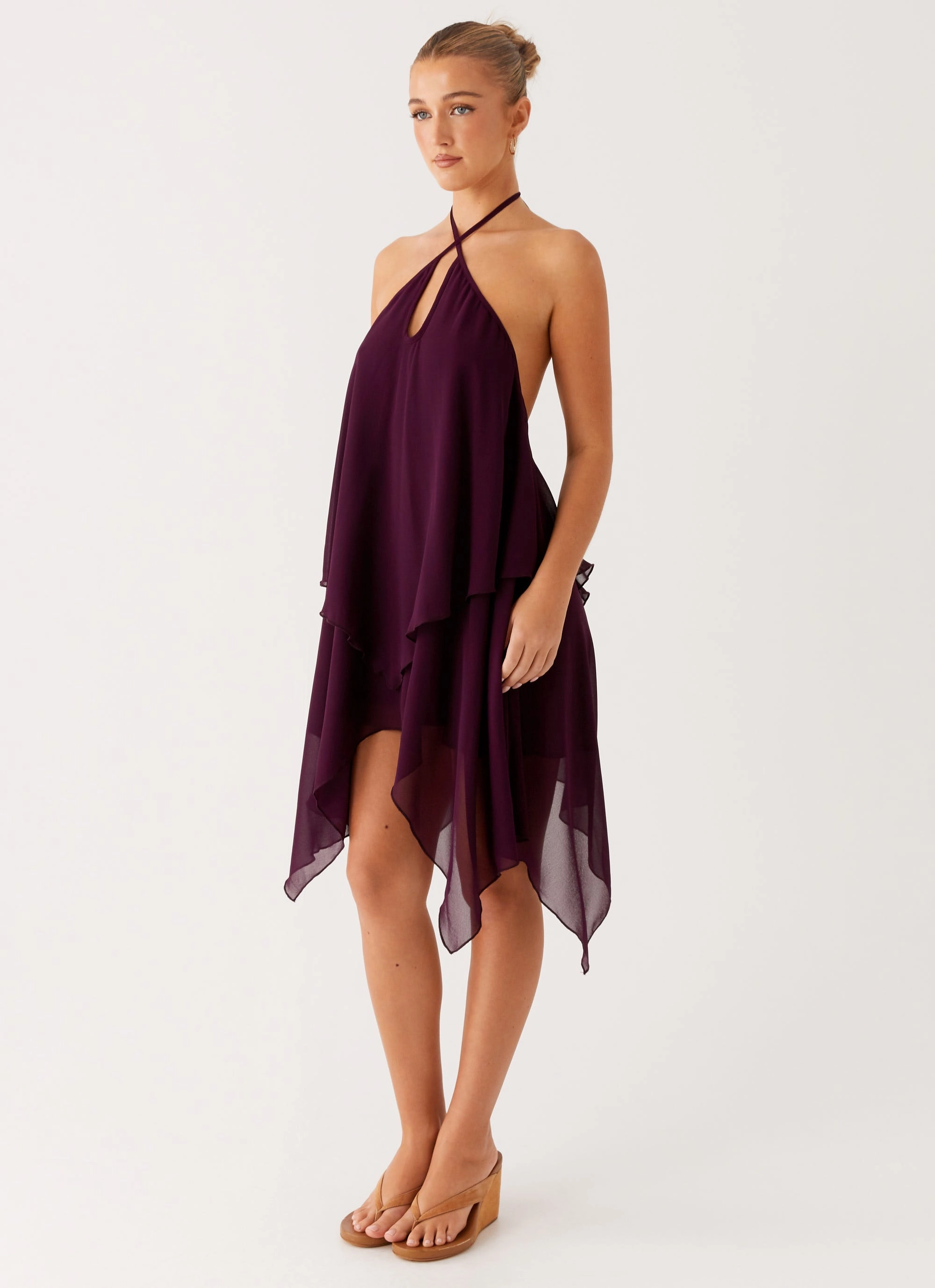Dalenti Midi Dress - Plum