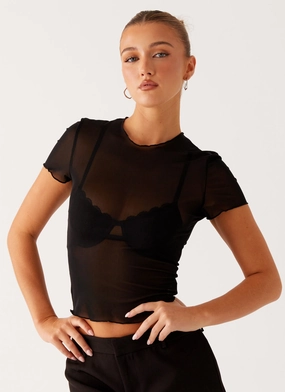 Dalton Mesh T-Shirt - Black Dalton Mesh T-Shirt - Black