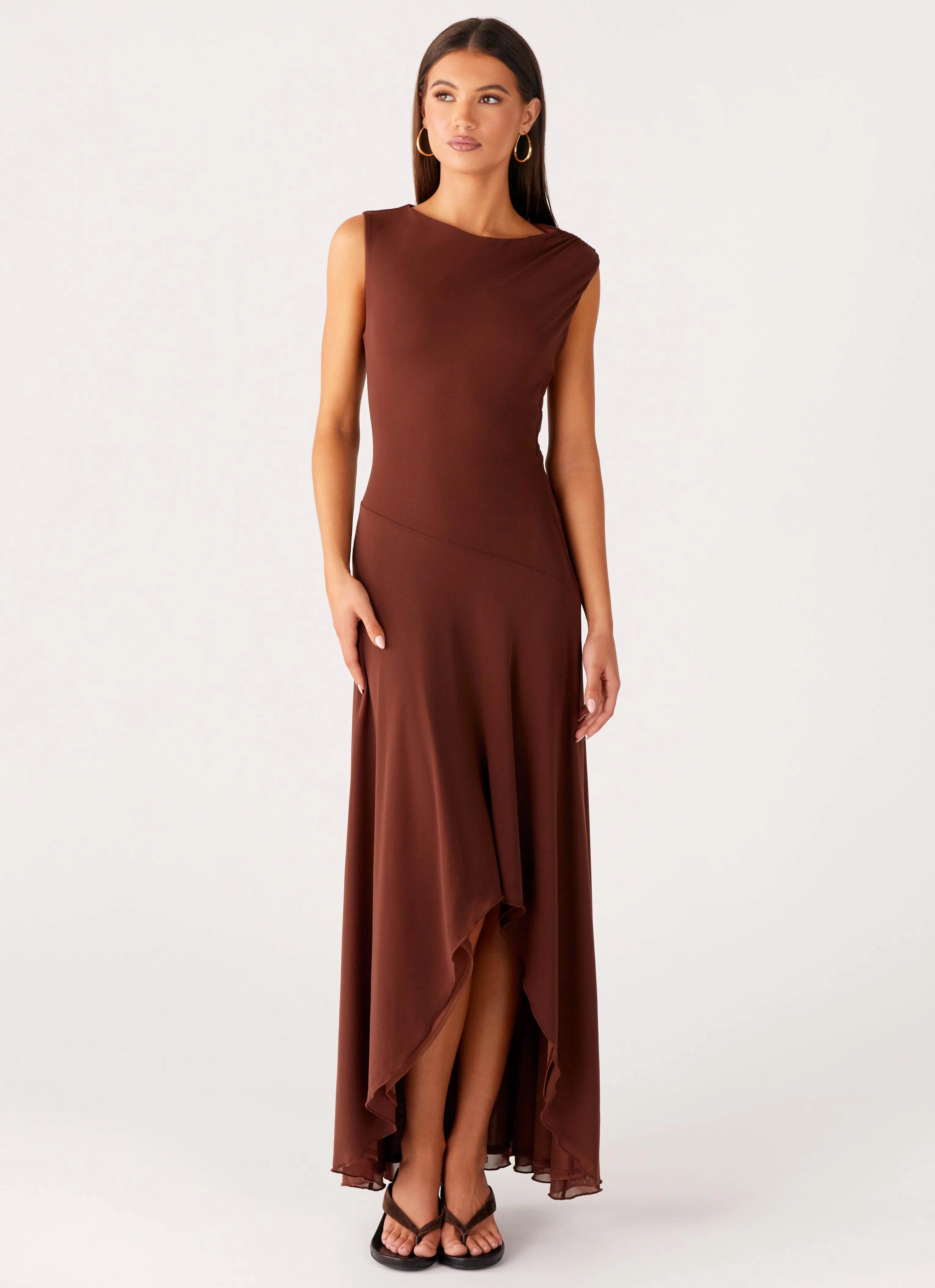 Danika Maxi Dress - Chocolate