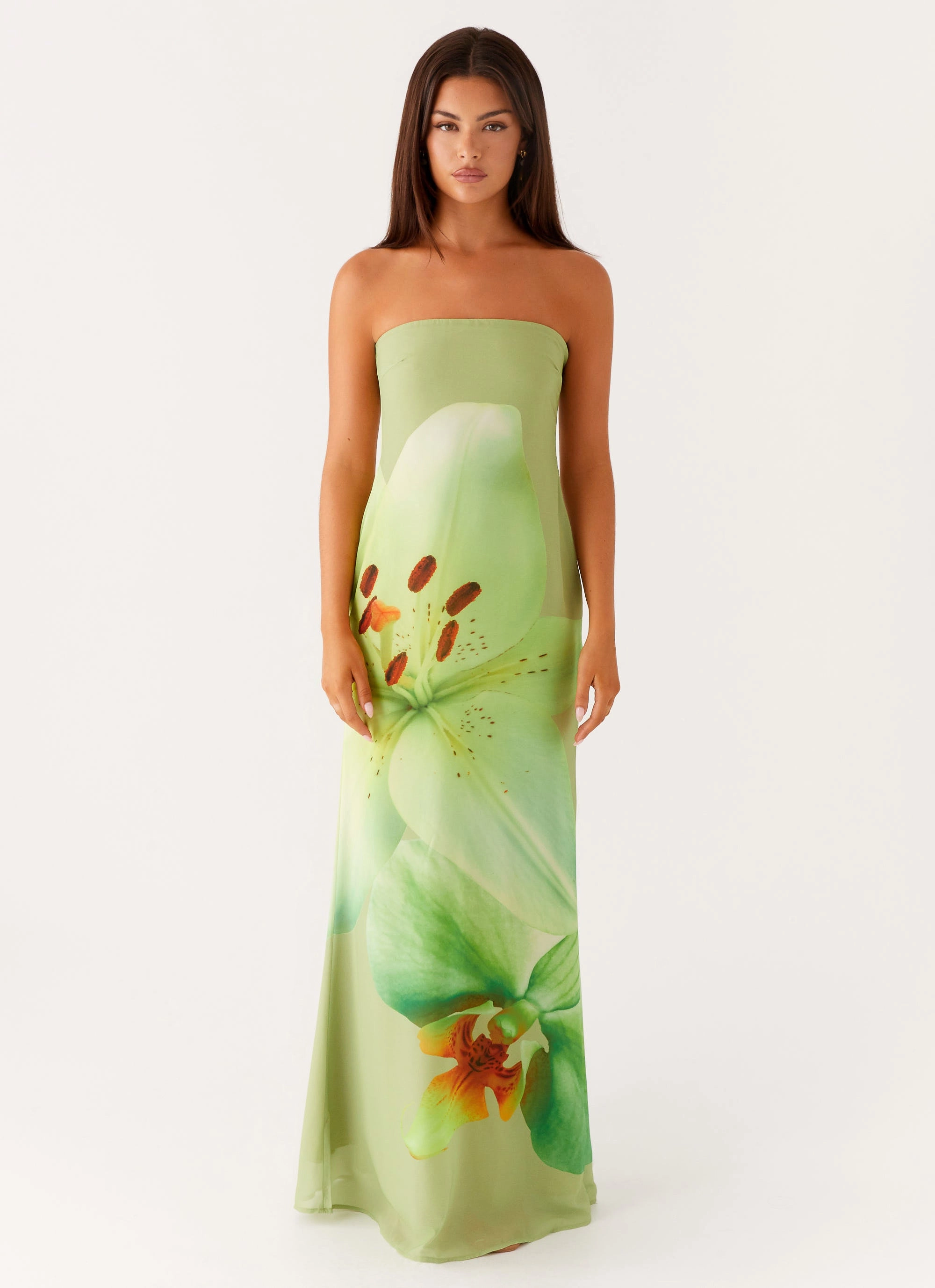 Darcy Maxi Dress - Green Floral