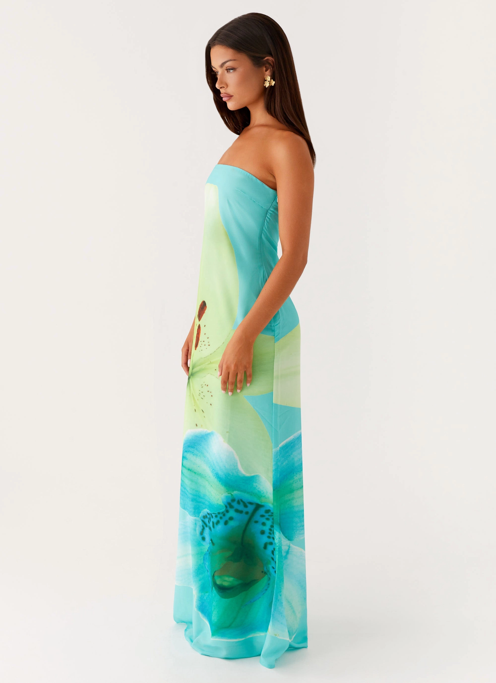 Darcy Maxi Dress - Turquoise Floral