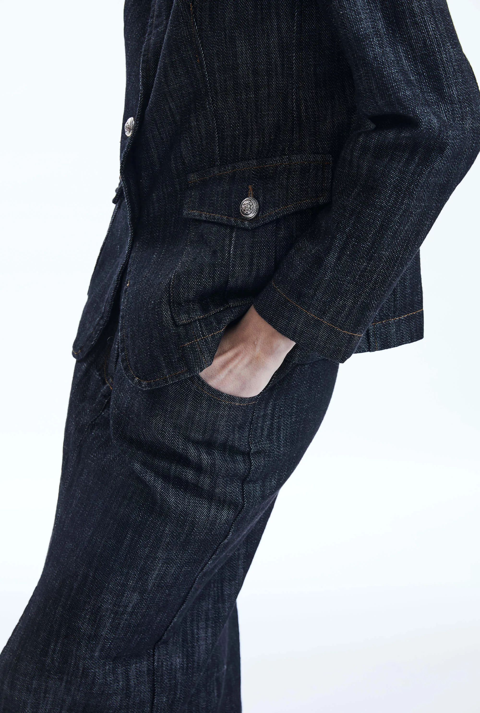 Dark Jean Tailored Blazer