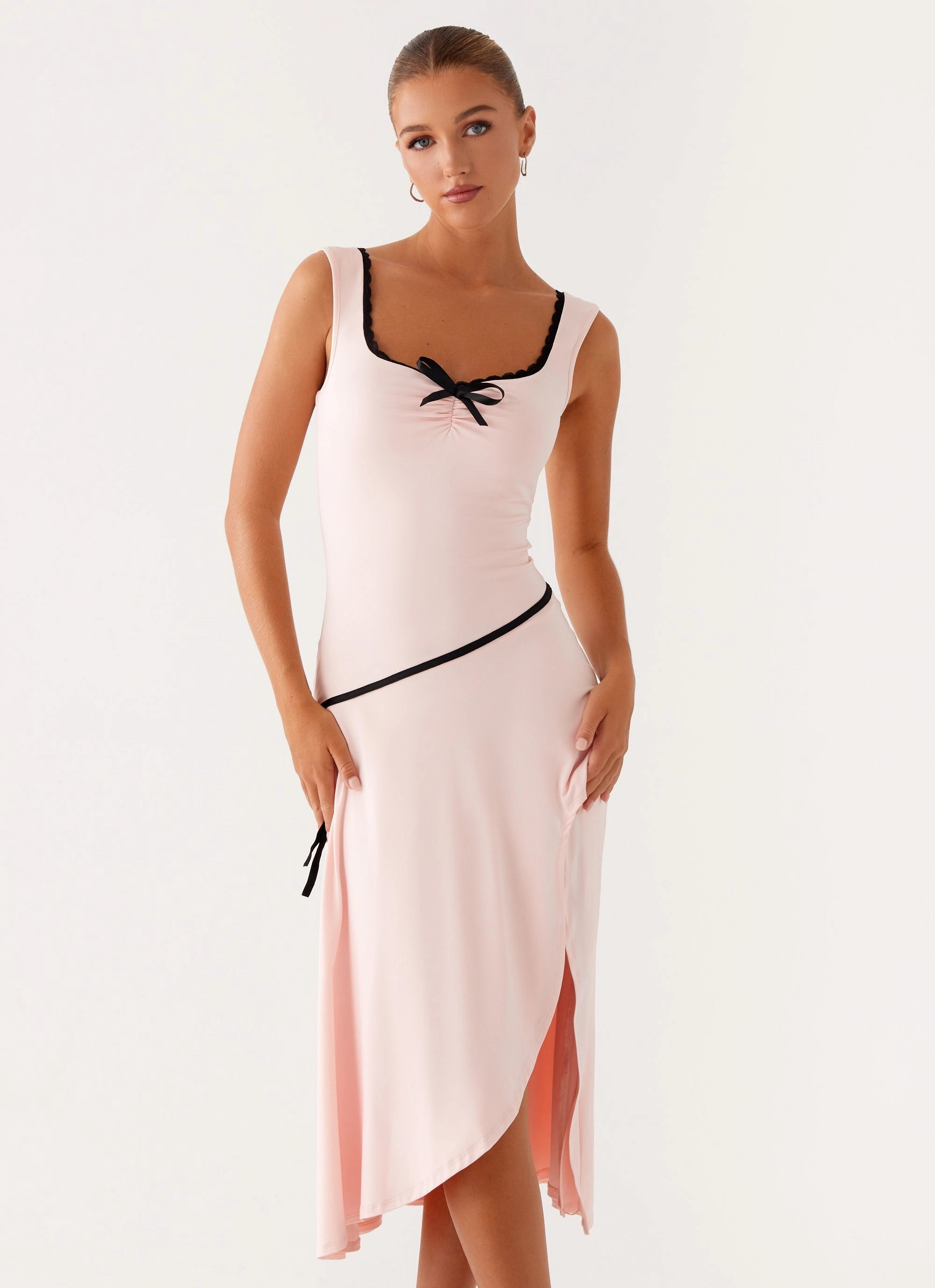 Darlene Midi Dress - Pink
