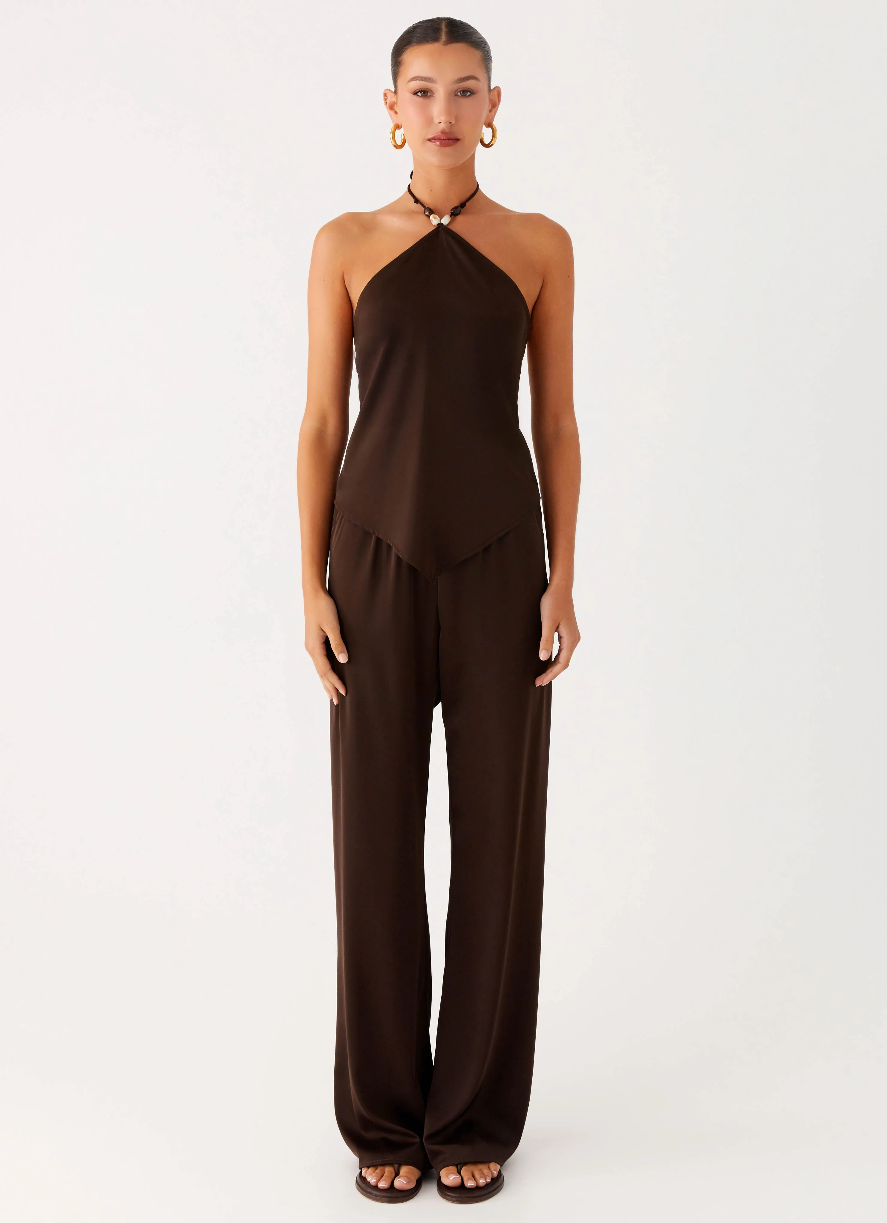 Deacon Low Rise Pants - Chocolate