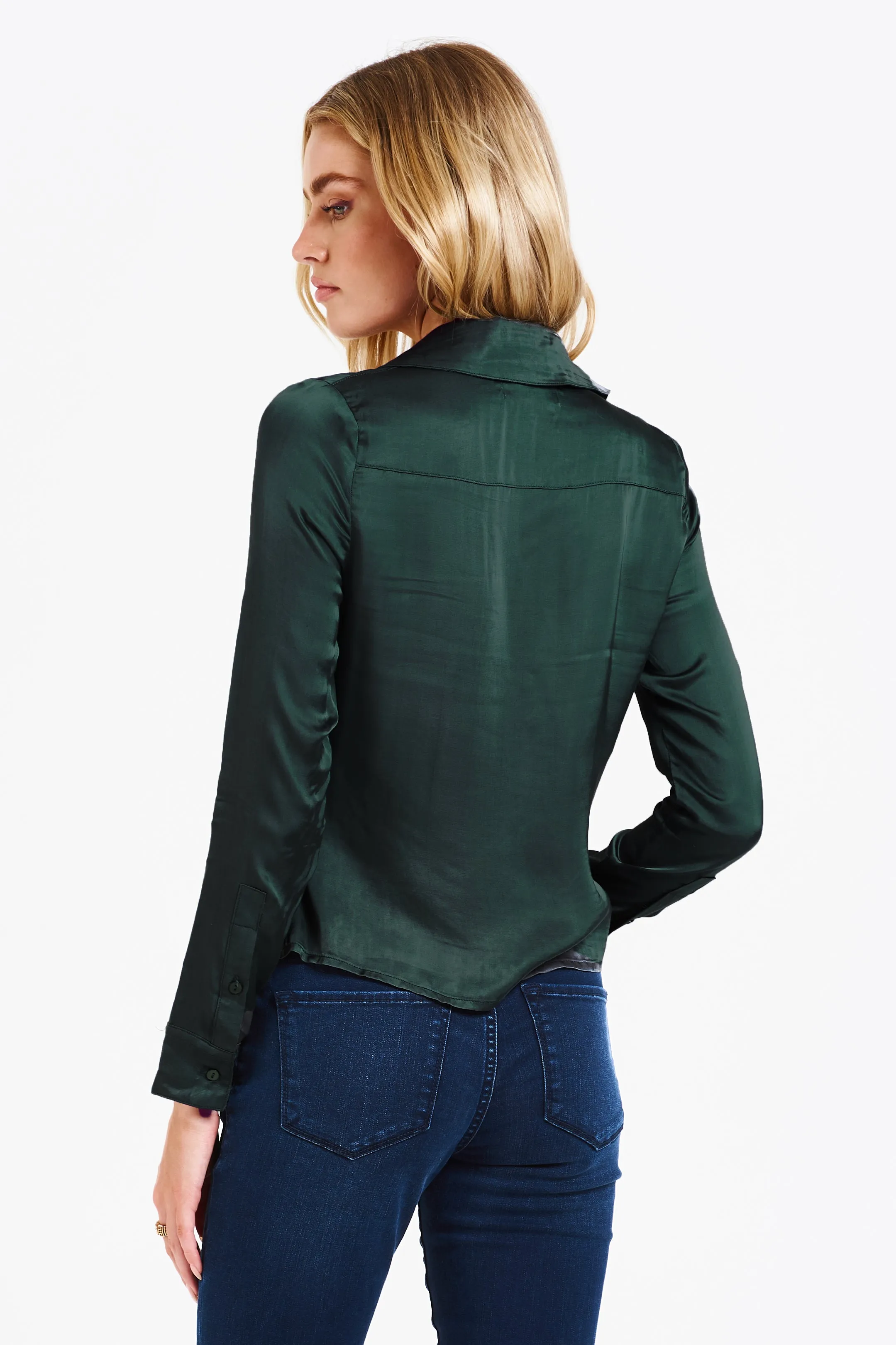 Dear John Saylor Top in Evergreen