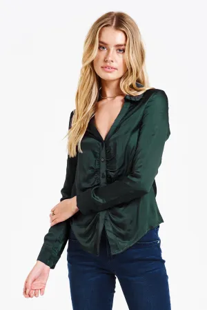 Dear John Saylor Top in Evergreen