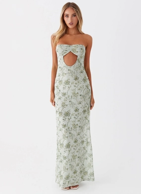 Dearest Maxi Dress - Sage Floral Dearest Maxi Dress - Sage Floral