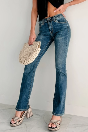 Dellen Mid Rise Special A Bootcut Jeans (Medium Dark) Dellen Mid Rise Special A Bootcut Jeans (Medium Dark)