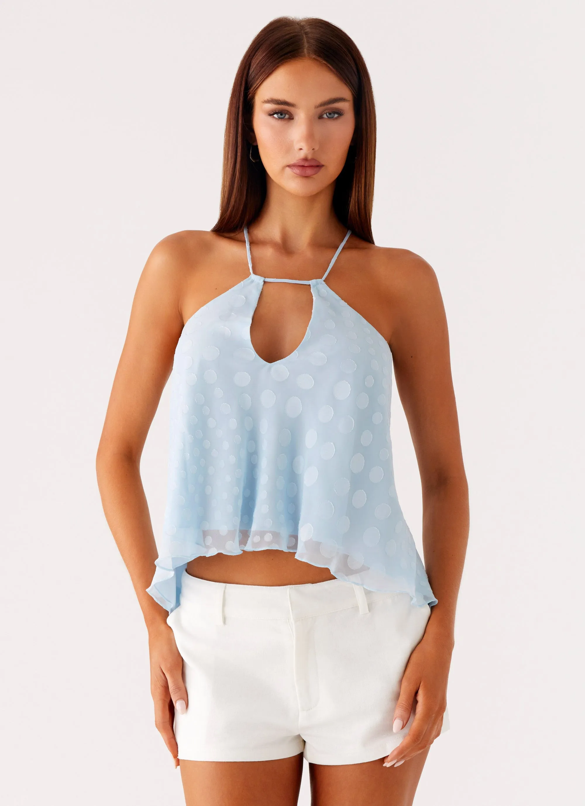 Delong Low Rise Linen Shorts - White