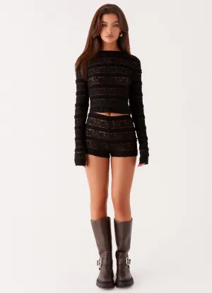 Desert Isle Mini Shorts - Black Desert Isle Mini Shorts - Black