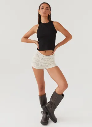 Desert Isle Mini Shorts - Ivory Desert Isle Mini Shorts - Ivory
