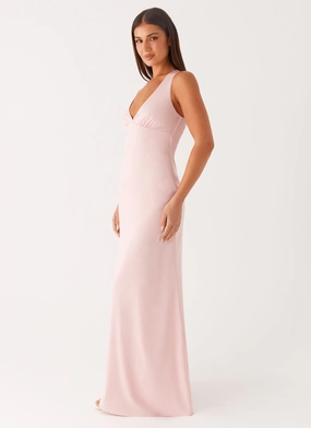 Desi Halterneck Maxi Dress - Pink Desi Halterneck Maxi Dress - Pink