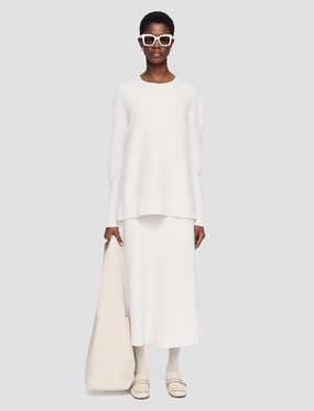 Diagonal Knit Round Neck Jumper Diagonal Knit Round Neck Jumper