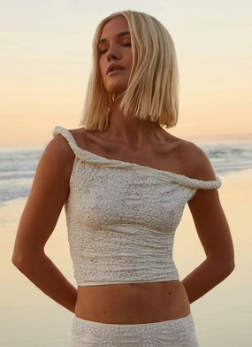 Diamond Sky Top - White Diamond Sky Top - White