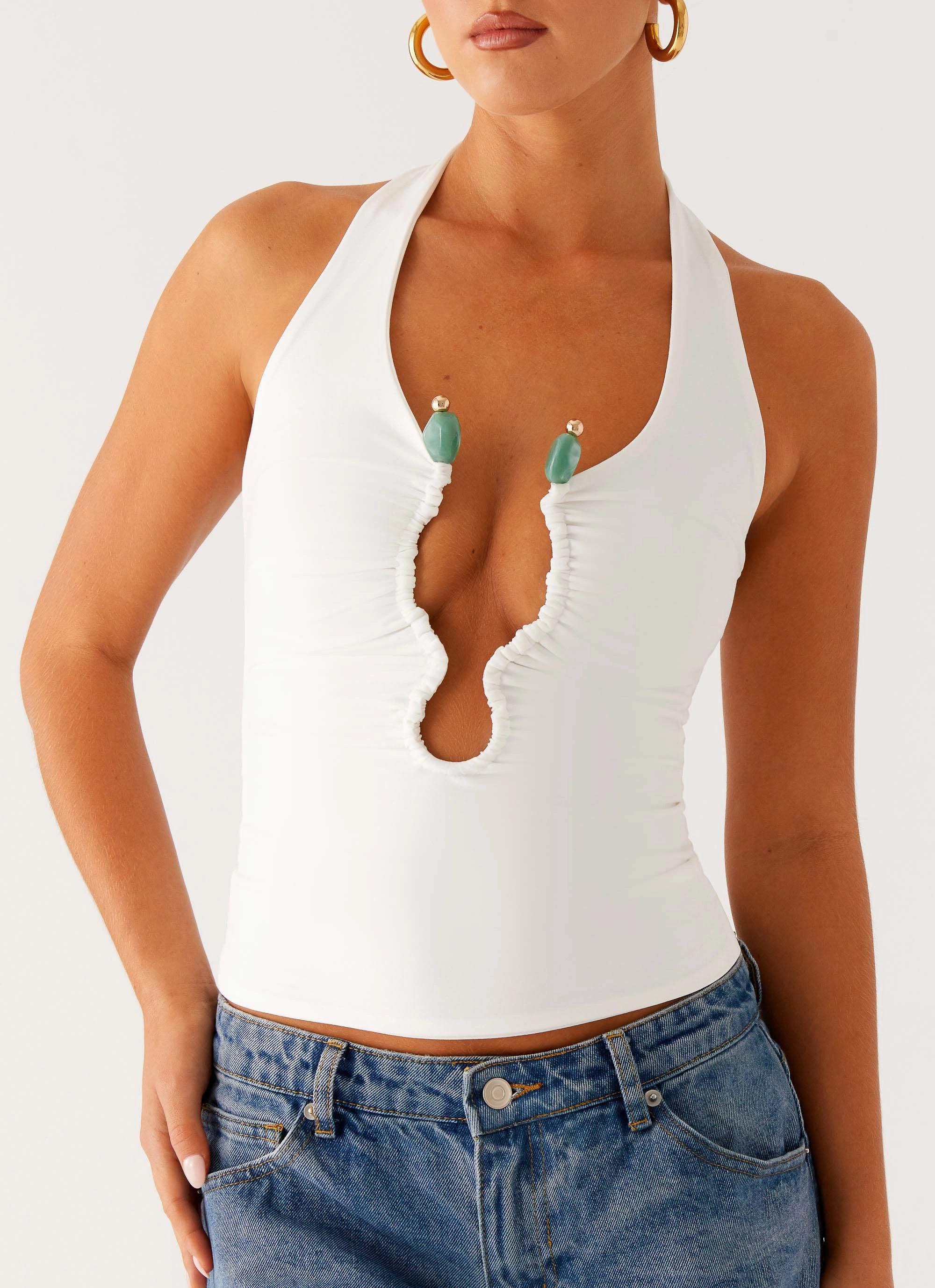 Diego Halter Top - Off White