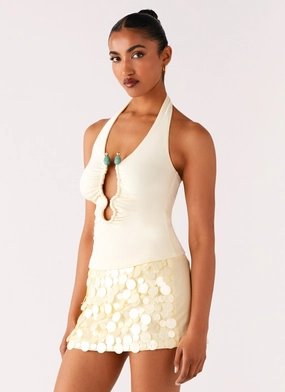 Diego Halter Top - Yellow Diego Halter Top - Yellow