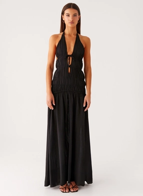 Dione Halter Maxi Dress - Black Dione Halter Maxi Dress - Black