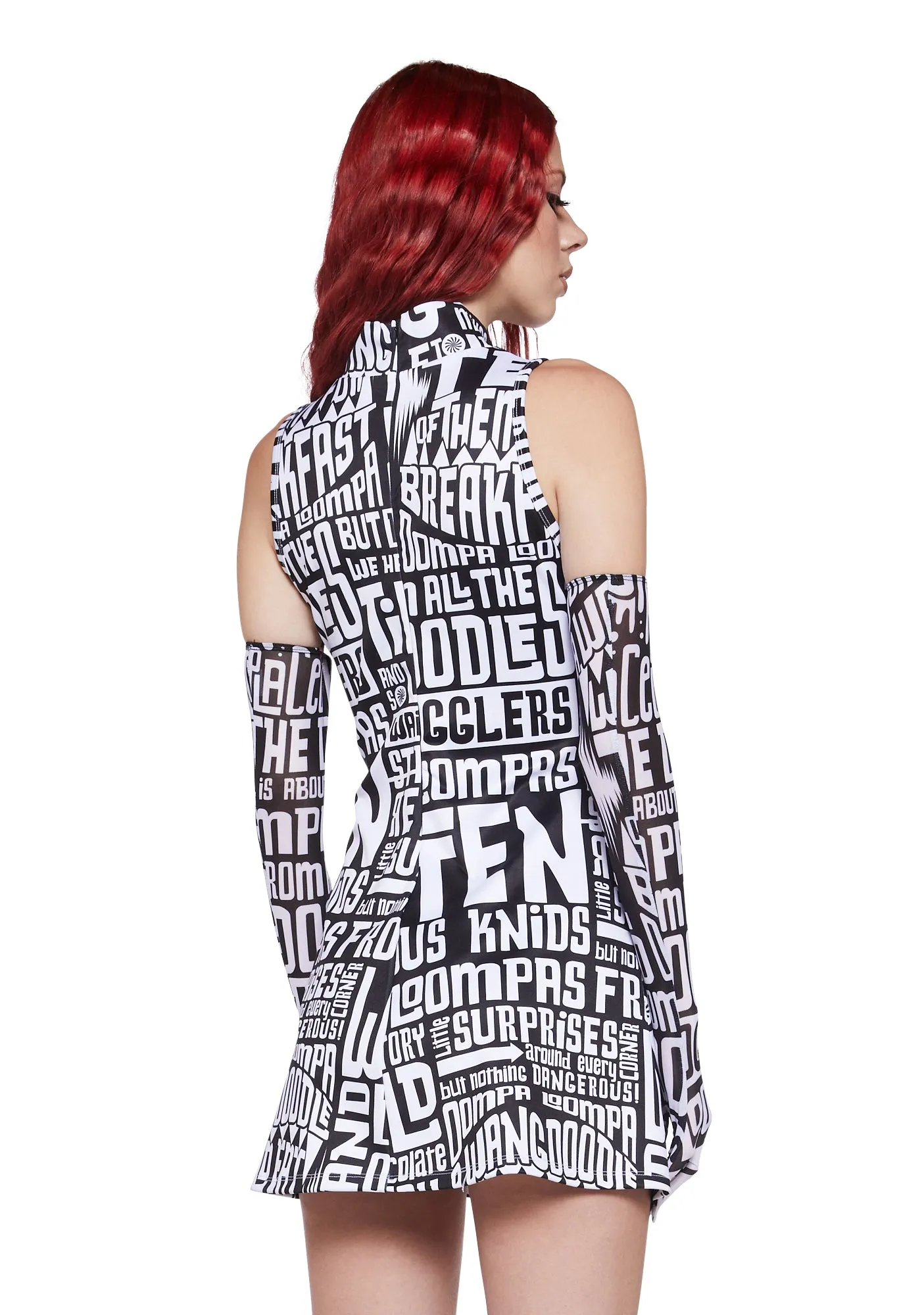 Dipping Dreams Dress With Gloves