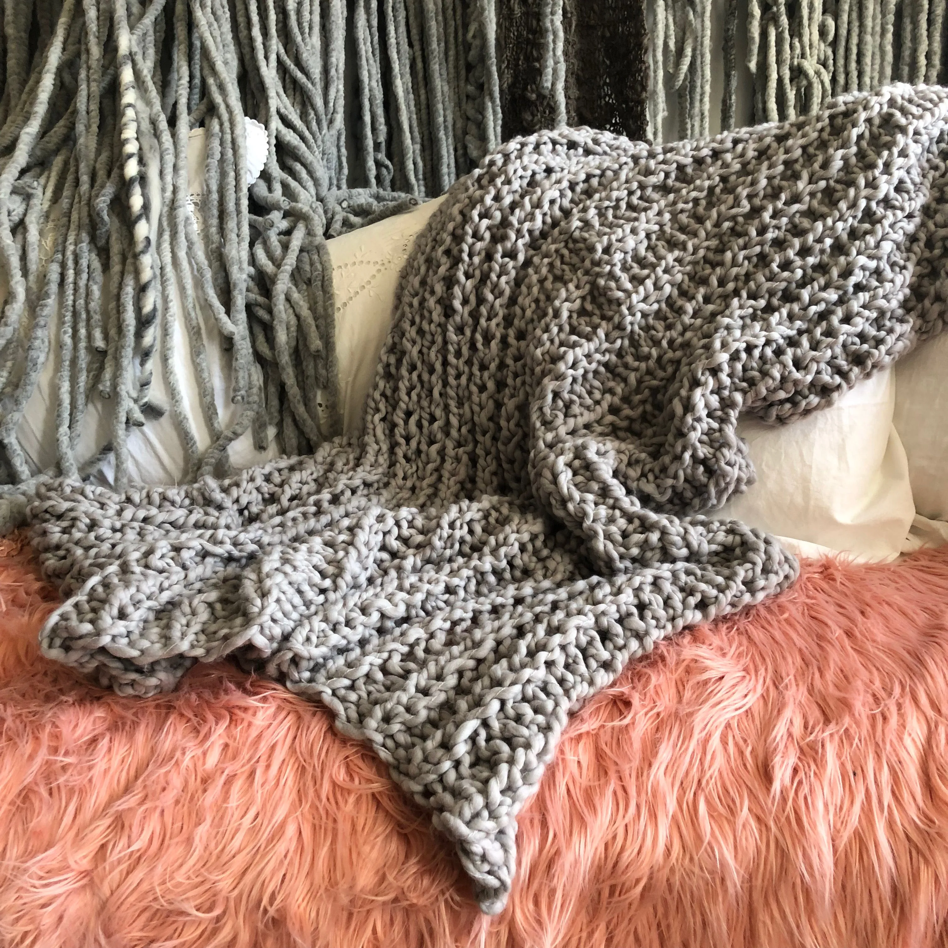 DIY Kit - Fisherman Rib Blanket - Merino No. 5