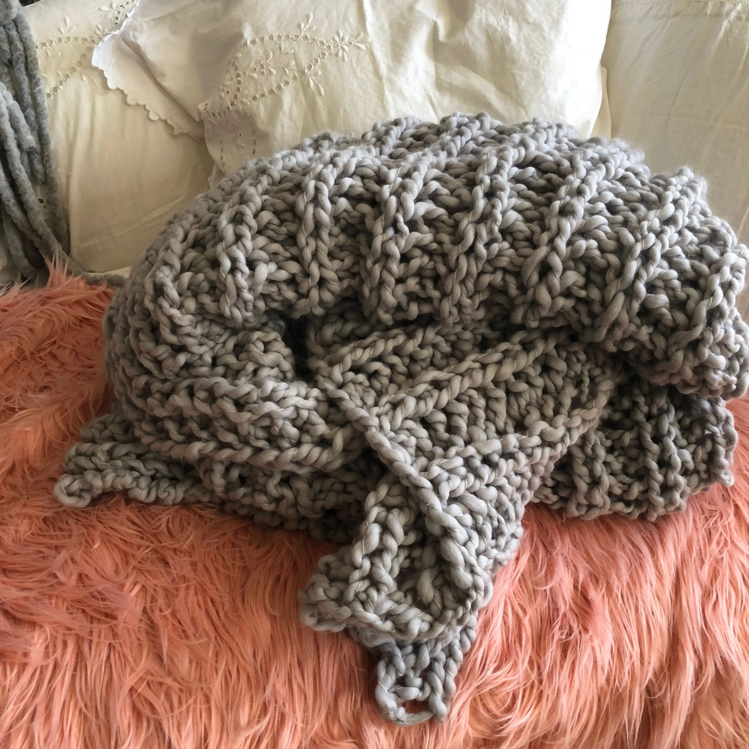 DIY Kit - Fisherman Rib Blanket - Merino No. 5